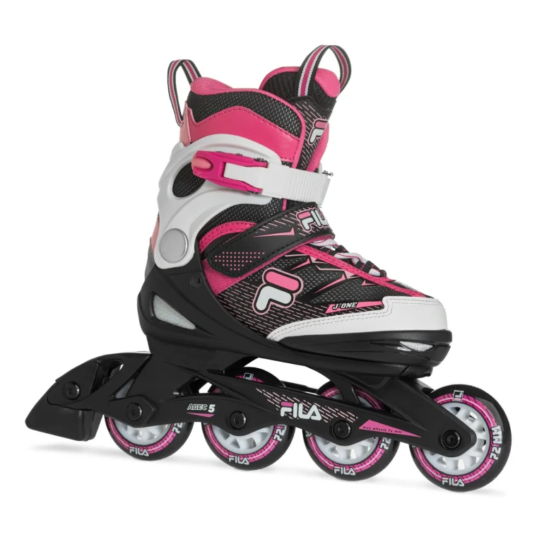 FILA dětské kolečkové brusle J One Girl Black/White/Pink